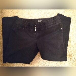 Women's black jeans bodycon amethyst